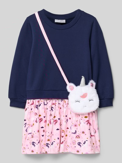 Happy Girls Sweatjurk met schoudertas Marineblauw - 1