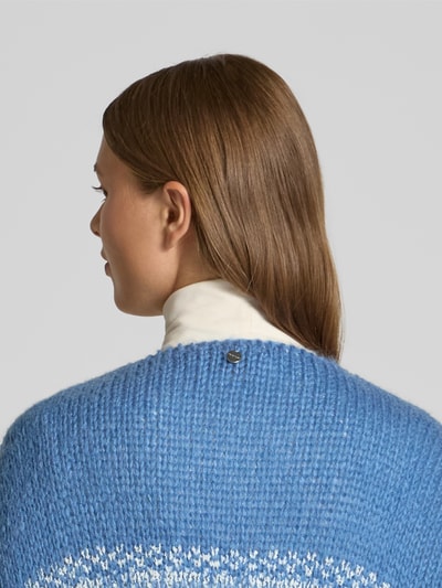 Rich & Royal Kardigan z prążkowanymi wykończeniami Szaroniebieski 3