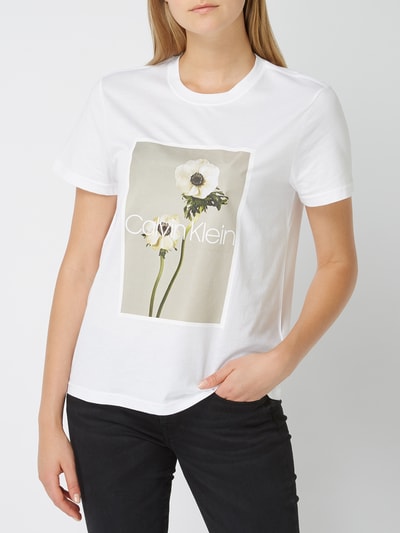 Calvin Klein Womenswear T-Shirt mit Fotoprint Weiss 3