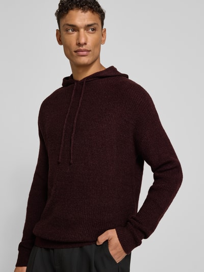 Antony Morato Strickpullover mit Kapuze Bordeaux 3