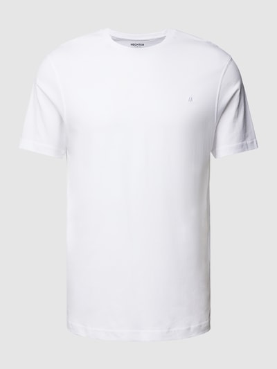 HECHTER PARIS T-Shirt mit Logo-Stitching Weiss 2