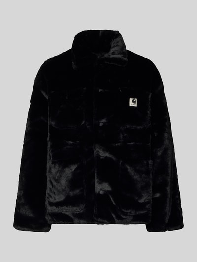 Carhartt Work In Progress Kurtka ze sztucznego futra model ‘Olney’ Czarny 2