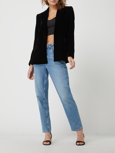 Mango Blazer aus Samt  Black 1