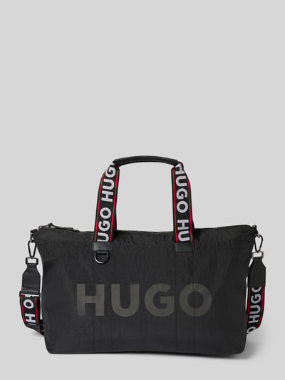 HUGO Sporttasche mit Label-Print Modell 'Quentyn' Black 1