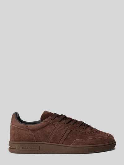 Polo Ralph Lauren Sneaker aus echtem Leder Dunkelbraun 2