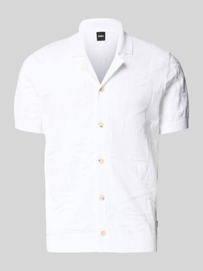 BOSS Regular Fit Freizeithemd aus Baumwoll-Strick Modell 'C-NOY' Weiss 2