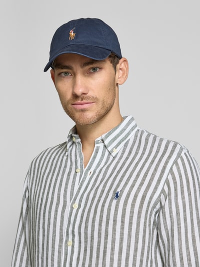 Polo Ralph Lauren Custom Fit Leinenhemd mit Button-Down-Kragen Oliv 3