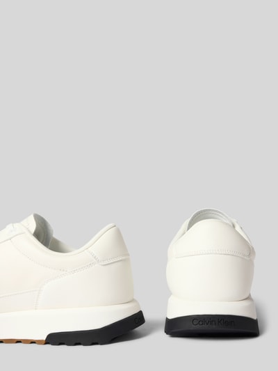 CK Calvin Klein Low Top Sneaker aus echtem Rindsleder Weiss 2