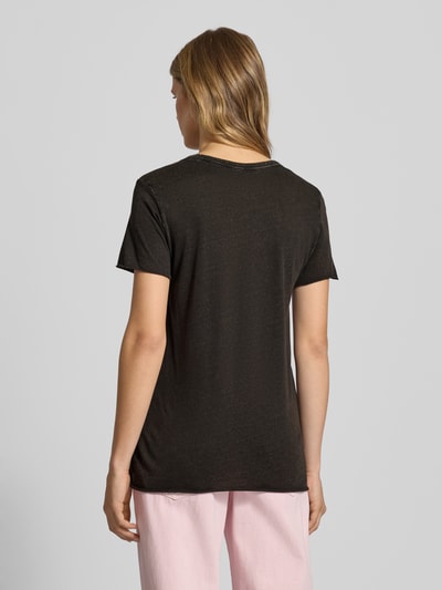 Only Regular fit T-shirt van puur katoen, model 'LUCY' Zwart - 5