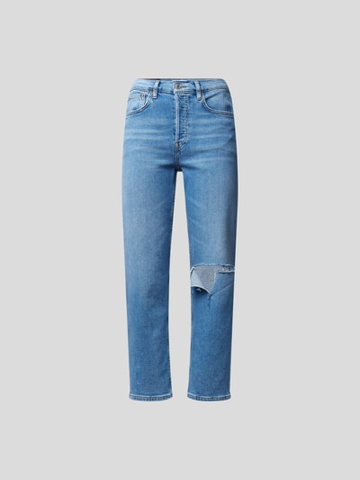 RE/DONE Straight Fit Jeans mit Brand-Detail Hellblau 2