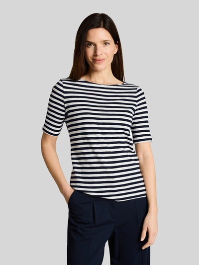 Tom Tailor Regular Fit T-Shirt aus reiner Baumwolle Marine 4