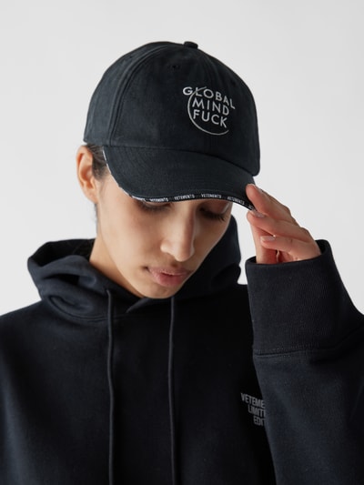 VETEMENTS Cap mit Brand-Details Schwarz 1