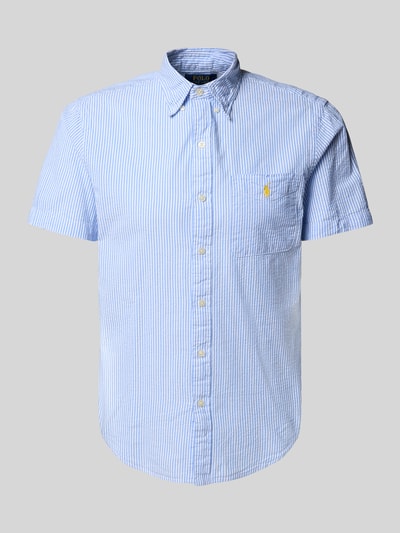 Polo Ralph Lauren Custom Fit Freizeithemd mit Button-Down-Kragen Bleu 2