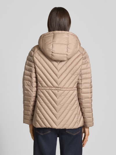 MICHAEL Michael Kors Regular fit gewatteerd jack met capuchon, model 'Chevron' Beige - 5