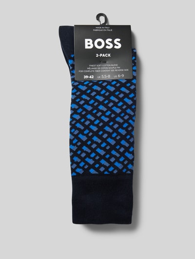 BOSS Socken mit Label-Detail im 2er-Pack Marine 3