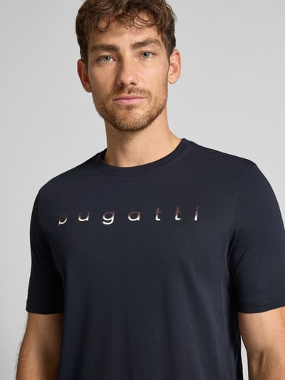 bugatti T-Shirt mit Rundhalsausschnitt Marine 3