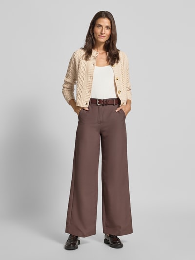 Weekend Max Mara Regular fit gebreid jack van zuivere wol, model 'ABITO' Beige - 1