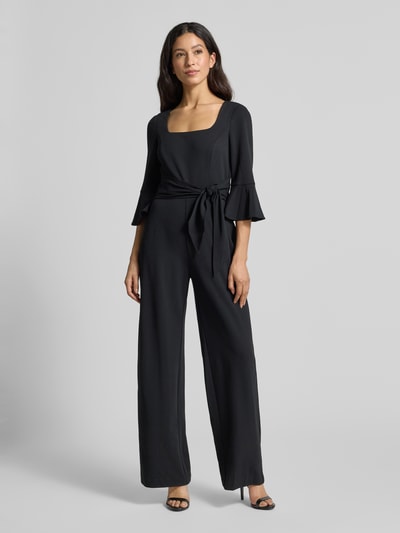 Adrianna Papell Jumpsuit mit Karree-Ausschnitt Black 4