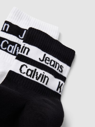Calvin Klein Jeans Socken mit Label-Details im 2er-Pack Weiss 2
