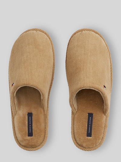 Tommy Hilfiger Hausschuh mit Logo-Detail Camel 4