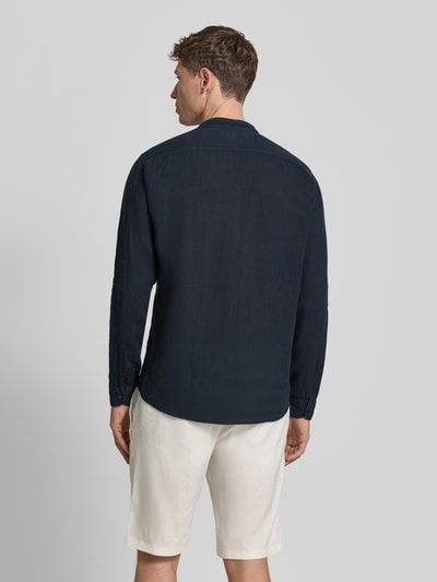 BOSS Orange Regular Fit Freizeithemd aus reinem Leinen Modell 'RACE_1_M' Dunkelblau 5