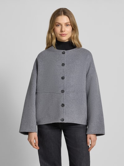 SUNCOO PARIS Jacke mit Knopfleiste Modell 'EDDY' Mittelgrau 4