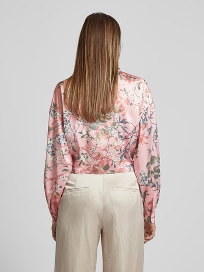 Guess Bluse mit floralem Print Modell 'BOWED JUN' Rosa 5