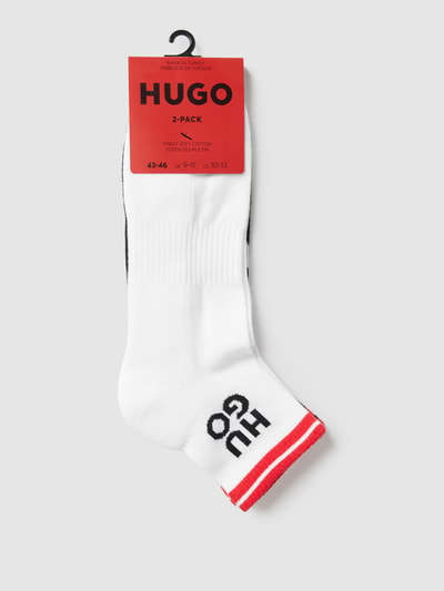 HUGO Socken mit Label-Detail im 2er-Pack Modell 'RIB LOGO' Black 3