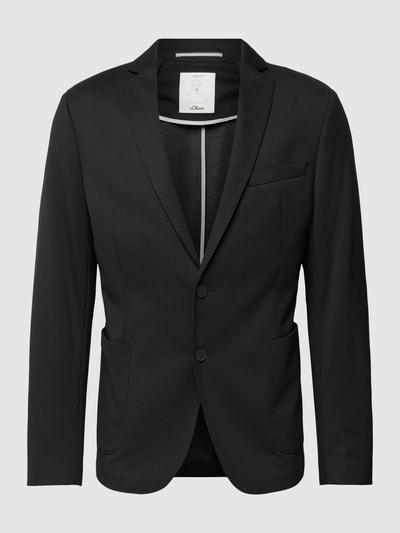 s.Oliver BLACK LABEL 2-knoops colbert met viscose Zwart - 2