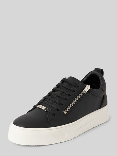 Antony Morato Leren sneakers met ritssluiting Zwart - 1