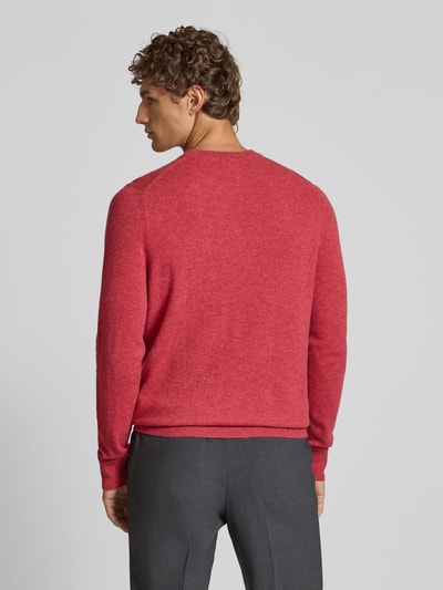 Christian Berg Men Strickpullover aus Wolle-Kaschmir-Mix Metallic Rosa Melange 5