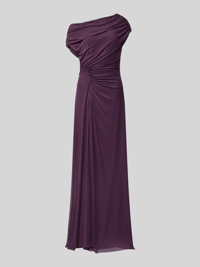 Produktfoto, Regular Fit Abendkleid mit Raffungen von Christian Berg Cocktail, asymetryczny fason, elastyczny materiał, one-shoulder, długość tyłu 160 cm w rozmiarze 36, szerokość w rozmiarze 36: 40 cm