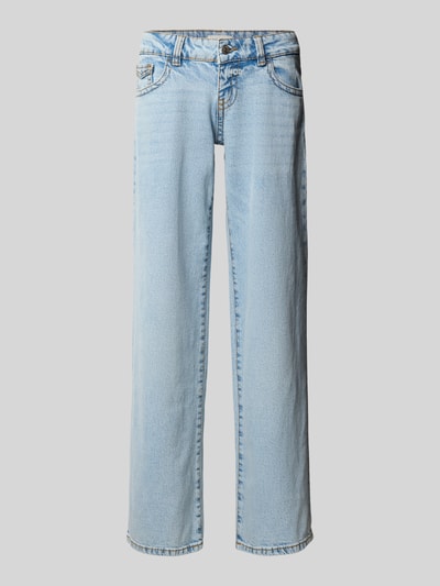 Gina Tricot Ultra low wide leg jeans in 5-pocketmodel Lichtblauw - 2