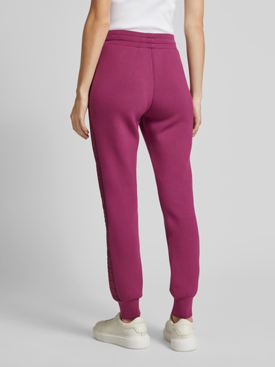 Guess Activewear Tapered fit sweatpants met tunnelkoord, model 'ALLIE' Fuchsia - 5