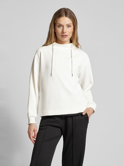 Monari Sweatshirt mit Tunnelzug Weiss 4