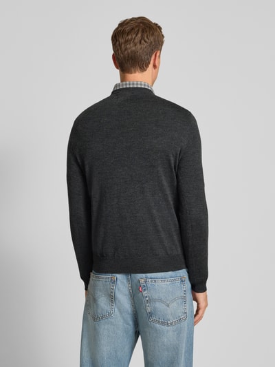 Polo Ralph Lauren Sweter z dzianiny z wełny merino Antracytowy 5