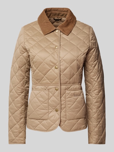 Barbour Steppjacke mit aufgesetzten Taschen Modell 'DEVERON' Sand 1