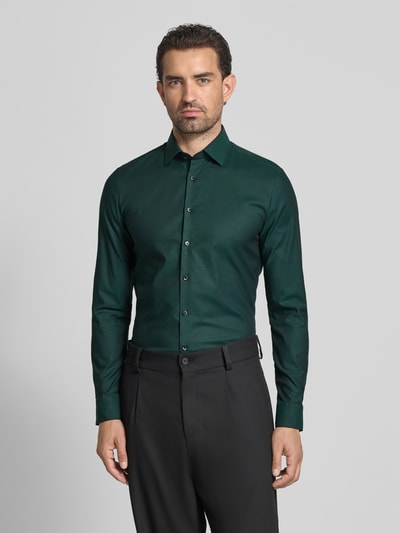 OLYMP No. Six Super Slim Fit Businesshemd mit Kentkragen Gruen 4