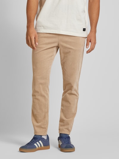 Only & Sons Tapered Fit Cordhose mit elastischem Bund Modell 'LINUS' Beige 4