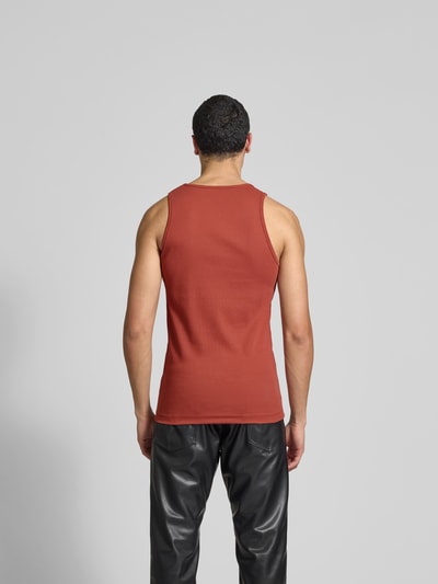 Diesel Tanktop mit Label-Detail Hellrot 5