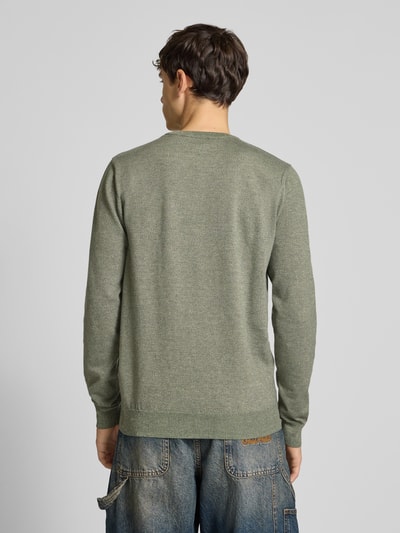 Blend Strickpullover mit Rundhalsausschnitt Modell 'Bruton' Dunkelgruen 5