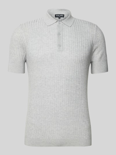 Antony Morato Slim Fit Poloshirt mit Strukturmuster Hellgrau 2