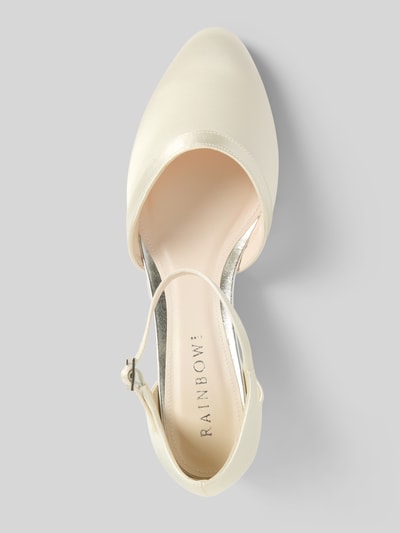 Rainbow Club Brautschuh mit Blockabsatz Modell 'STACY' Offwhite 3