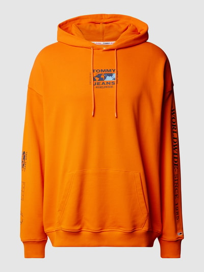 Tommy Jeans Hoodie met labelprints Oranje - 2