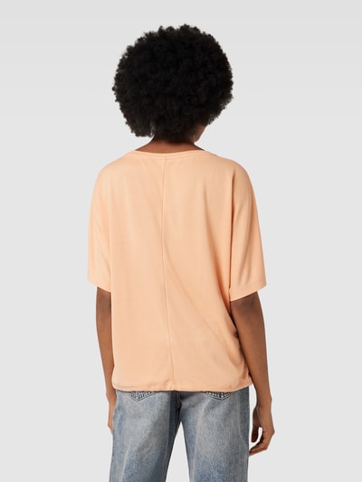 Tom Tailor T-Shirt mit Tunnelzug am Saum Apricot 5