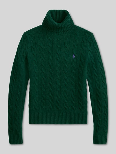 Polo Ralph Lauren Sweter z golfem o kroju regular fit z mieszanki wełny i kaszmiru Ciemnozielony 2