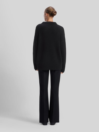 HUGO Loose Fit Pullover aus Woll-Alpaka-Mix Modell 'Sloguinny' Black 5