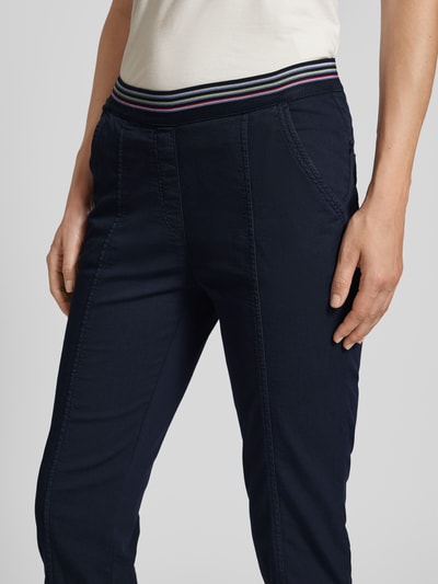 Toni Dress Spodnie capri o kroju regular fit z elastycznym pasem model ‘SUE’ Granatowy 2