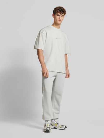 Pegador Sweatpants mit Label-Print Hellgrau 1