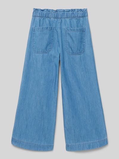 Tom Tailor Wide Leg Jeans aus reiner Baumwolle mit elastischem Bund Blau 3